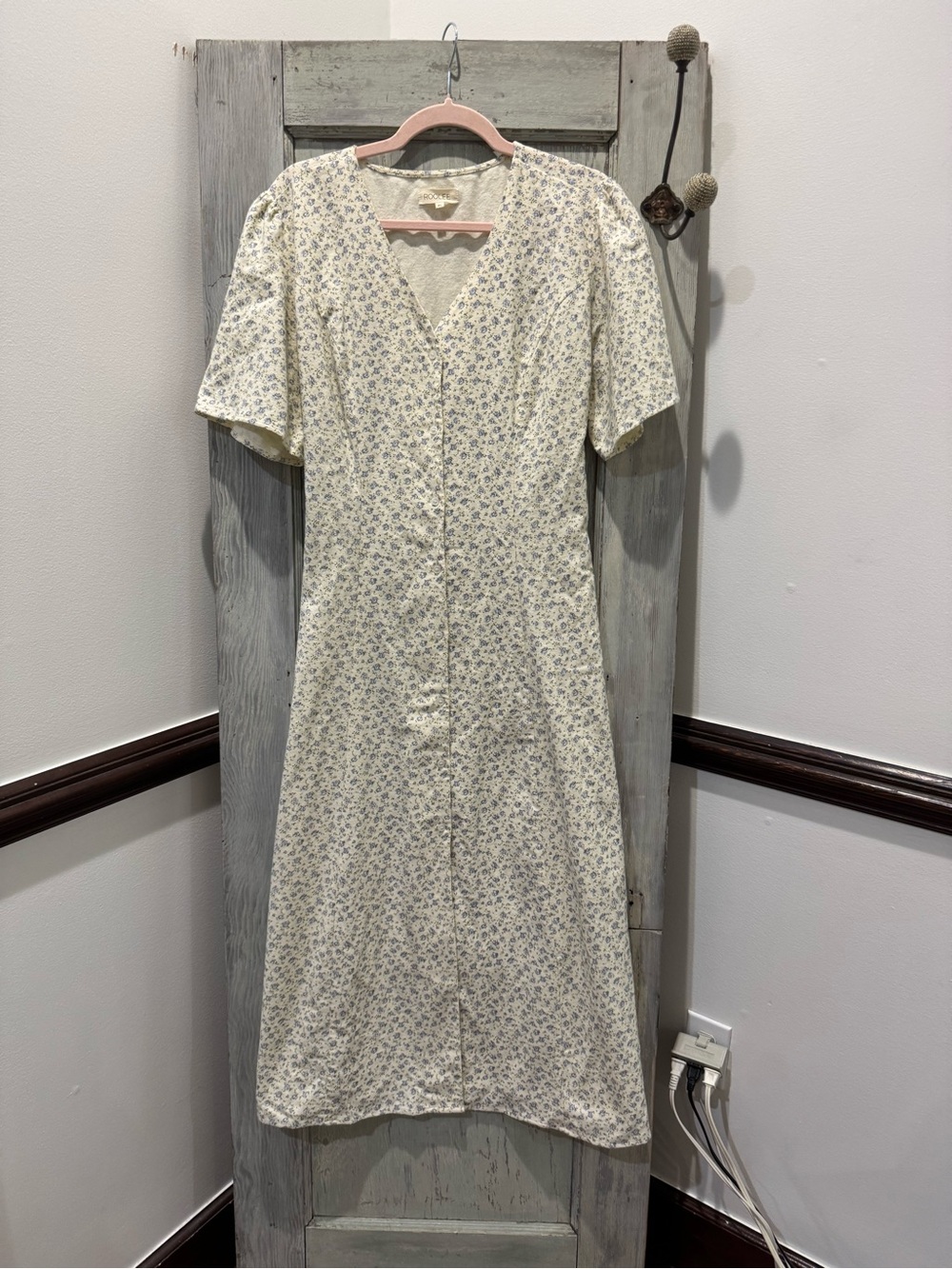 ROOLEE Maxi Clarice Dress Button Down 100% cotton best for Large